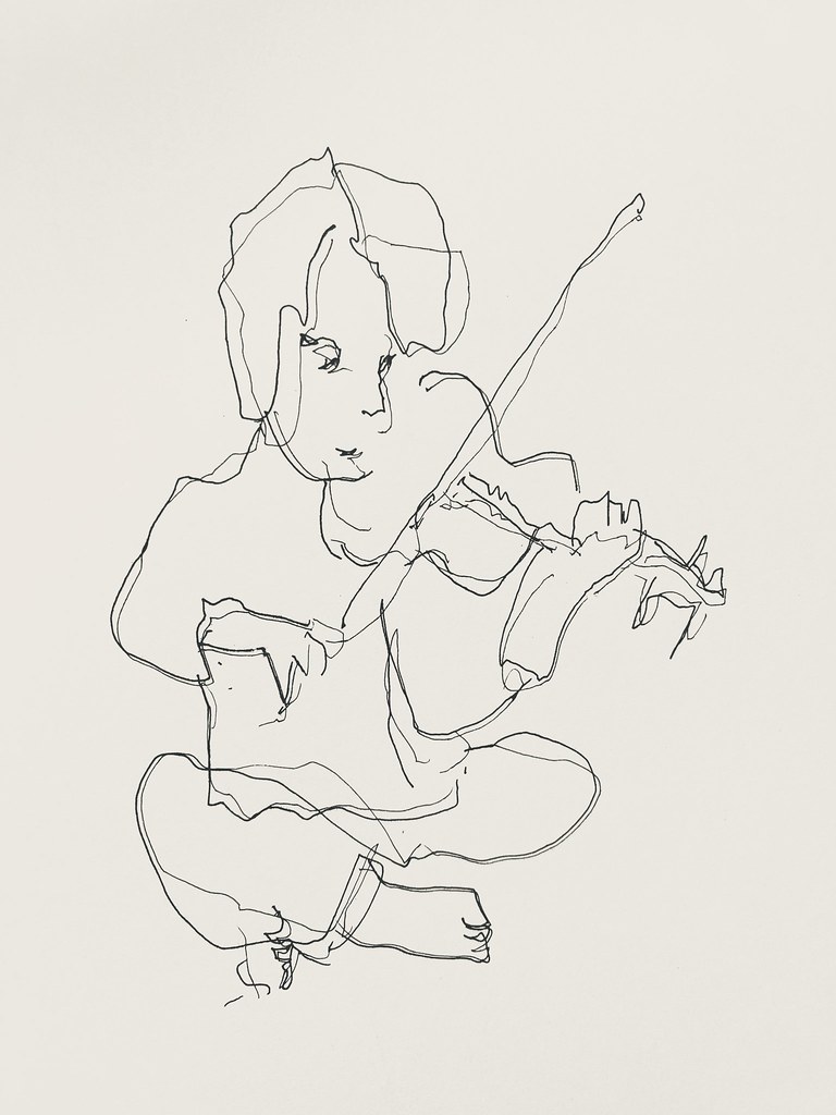 Violin Playing Boy