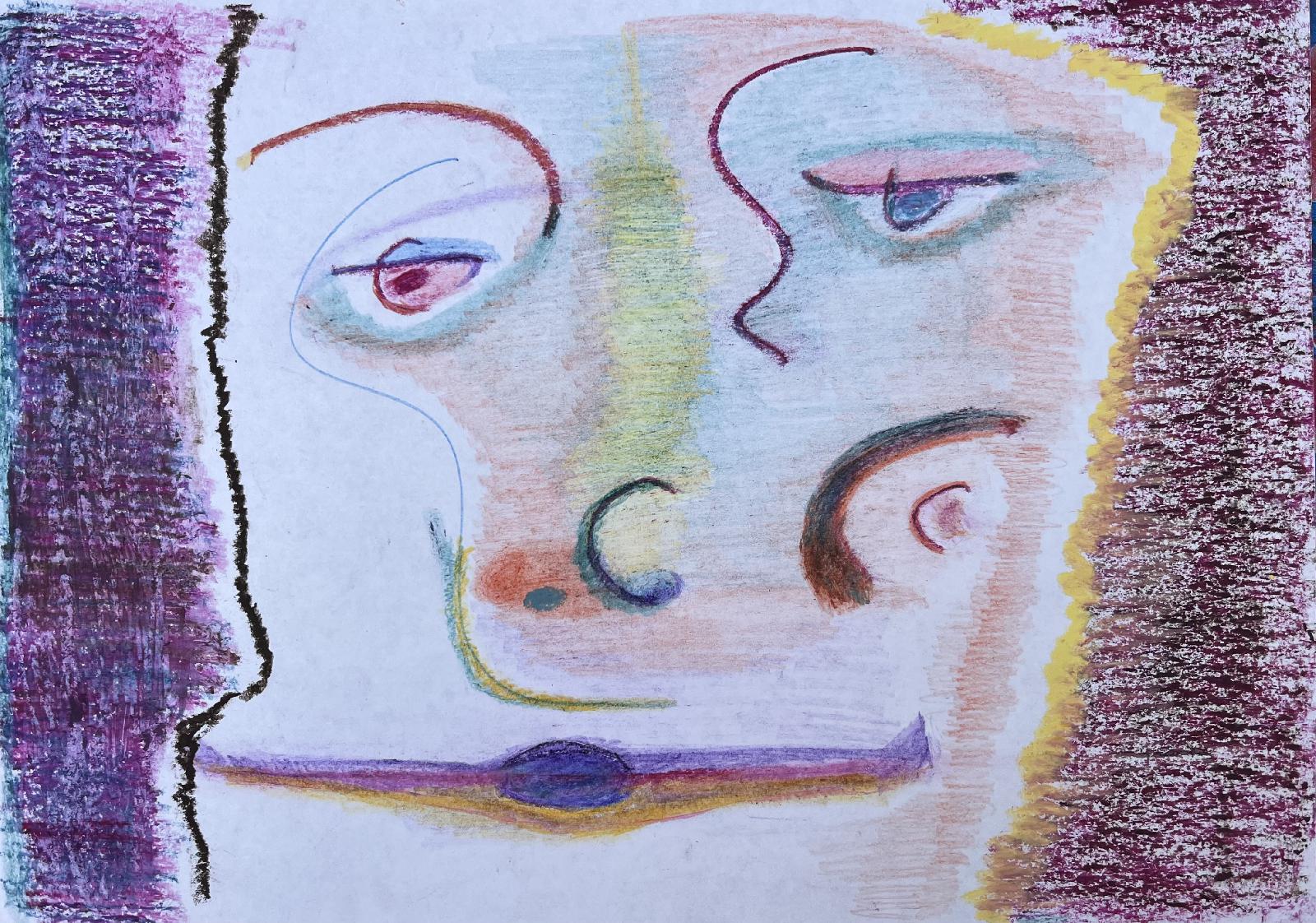 Lines of Thought (pencil and cray)